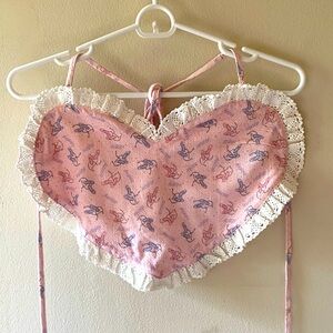 Fashion Brand Company Ballet Halter with Lace Trim